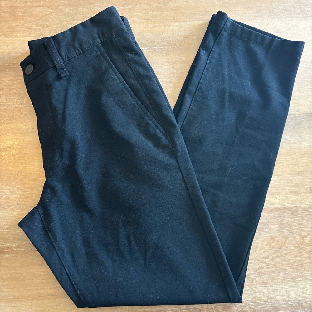 Zara Black Tapered Leg Viscose Blend Dress Pants, Size 29